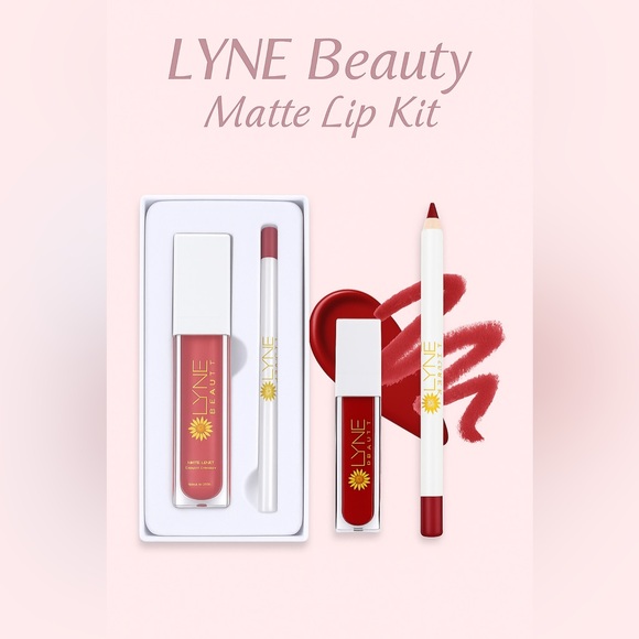 Matte Lipstick Kit Makeup Cosmetic Hyaluronic Acid Aloe Vera Pigment Sunscreen - Picture 1 of 16